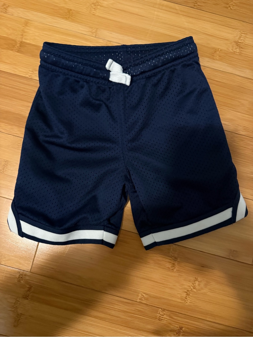 Carter's Navy Blue Athletic Mesh Shorts with White Trim